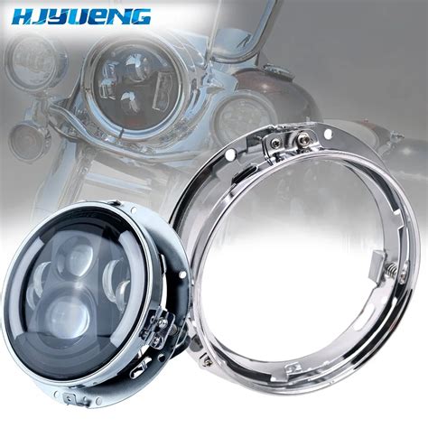 HJYUENG 7 Round Headlight Mounting Bracket Ring Extension Trim Ring