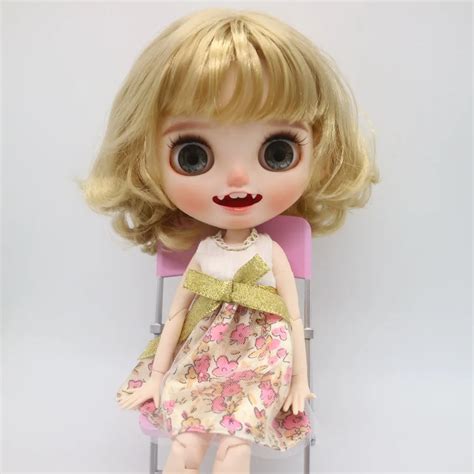 Customization Doll DIY Nude Joint Body Blyth Doll For Girls Not Include Clothes The Eye Chips