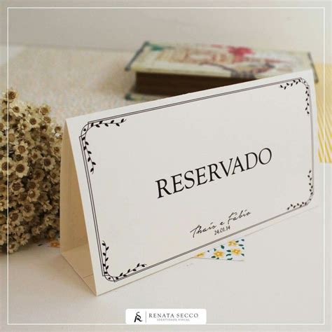 Placa De Reservado Para Mesa - Placa de Reservado para Mesa: Modelos para Imprimir!