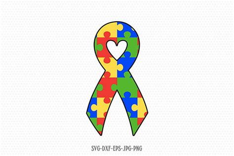 Autism Awareness Ribbon Svg Autism Svg Autism Puzzle Svg Etsy