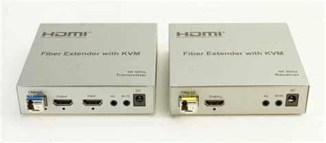 Удлинитель AVE HDEX 20000 Fiber 4K (20Км по оптике KVM, 4K 60Гц, USB ...
