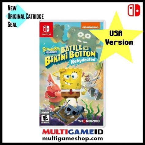 Jual Switch Spongebob Battle For Bikini Buttom Rehydrated Us Version Shopee Indonesia
