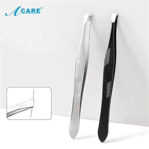 Comb Cap Eyebrow Tweezer Stainless Steel Slanted Eyelash Aliexpress