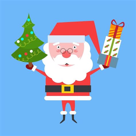 Premium Vector Flat Design Santa Clause