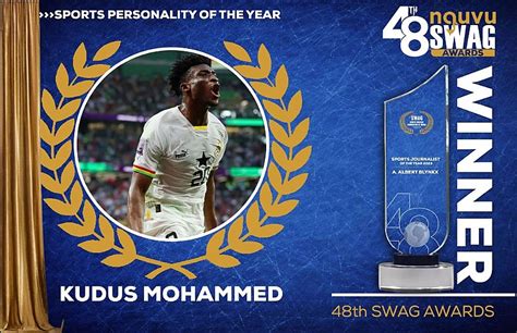 Mohammed Kudus Wins Swag Sports Personality Of The Year