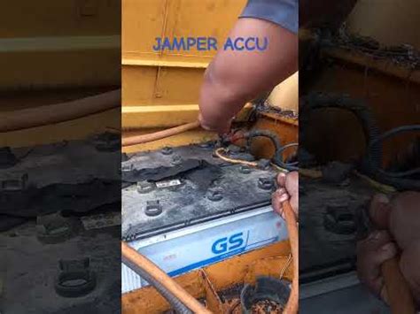 Jamper Accu Excavator Yang Tidak Kuat Stater Shotrs Oprator YouTube