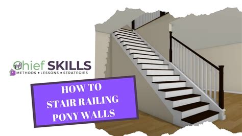 How To Create A Stair Railing Pony Wall Using Chief Architect Software