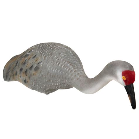 Live Fully Flocked Sandhill Crane Feeders 2 Pack Hunting Decoys