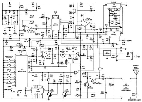 LOW POWER PLL STABILIZED FM STEREO TRANSMITTER Communication Circuit