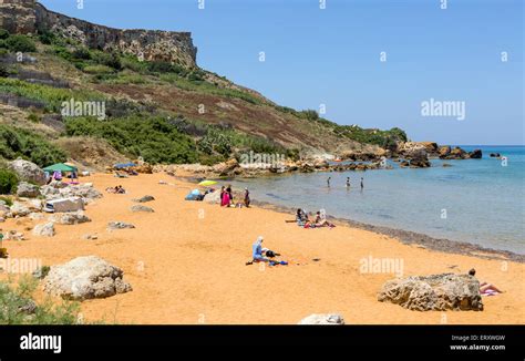 San Blas Bay Gozo Malta Stock Photo Alamy
