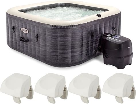 Amazon Intex Purespa Plus Greystone Person Inflatable Square Hot Tub Spa Purespa