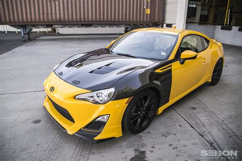 Scion Frs Ts Style Carbon Fiber Hood Toyota Subaru Brz