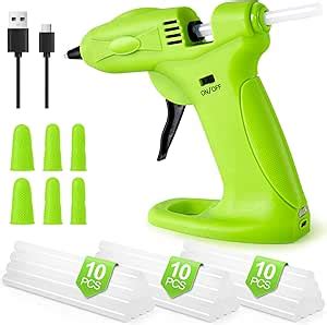 Amazon Cordless Hot Melt Glue Gun Usb Rechargeable Mah Wireless Glue Gun With Pcs