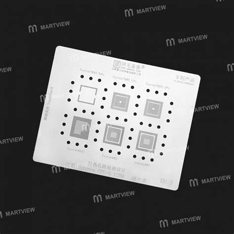 Amaoe EU 3 0 12MM BGA Stencil IC Solder Reballing Tin Net For Samsung