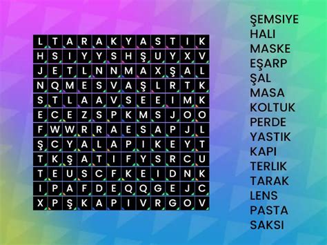 Bulmaca Wordsearch