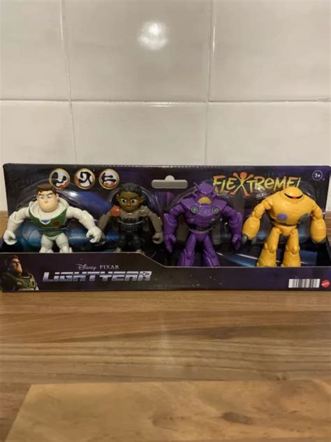 DISNEY LIGHTYEAR FLEXTREME 4 Pack Bendable Action Figures Toy Story