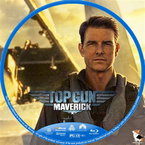 Top Gun Maverick Custom Blu Ray Labels Dvdcover