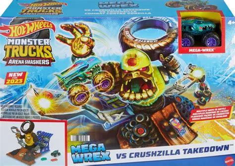 Hot Wheels Monster Trucks Arena Mega Wrex Vs Gor Zilla Env O Gratis