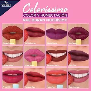 Vogue Labial En Barra Mate Hidratante Colorissimo Vogue Tono Uva