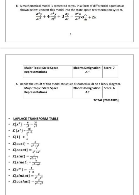 Solved B A Mathematical Model Is Presented To