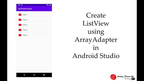 Create Listview Using Arrayadapter With Onclicklistener In Android