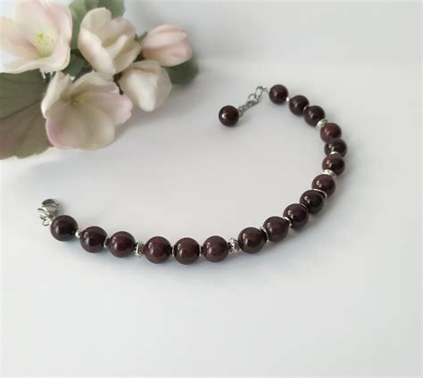 Браслет из бусин перламутра • купить в Санкт-Петербурге