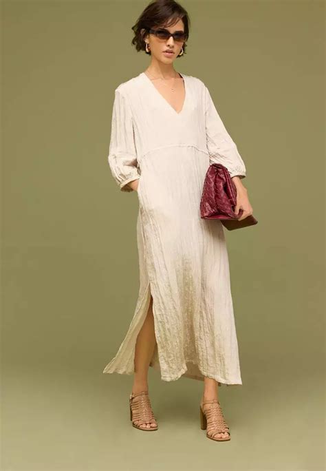 Buy Next Textured Tie Waist Printed Midi Dress Online Zalora Malaysia
