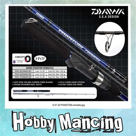 Jual Rod Daiwa Phantom Versatile Rod Spinning Dasaran Casting Di