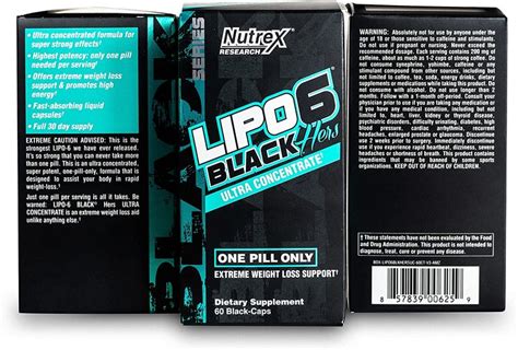 Buy Nutrex Research Lipo-6 Black Hers (60 Tablets) from AED95 with ...