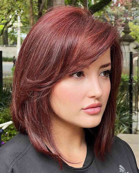 Dark Mahogany Red Hair Color Memunaannette