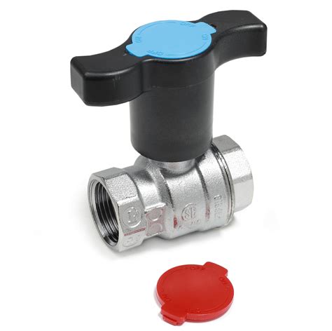 Кран шаровой Giacomini с длинной крас./син. ручкой DN32, R851TX006 ...