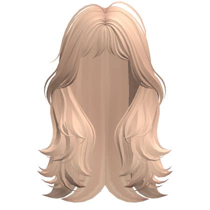 Long Layered Messy Wolfcut W Bangs Blonde Roblox