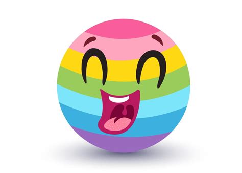 Vector rainbow emoji 20409225 Vector Art at Vecteezy