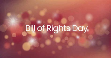 Bill Of Rights Day In United States