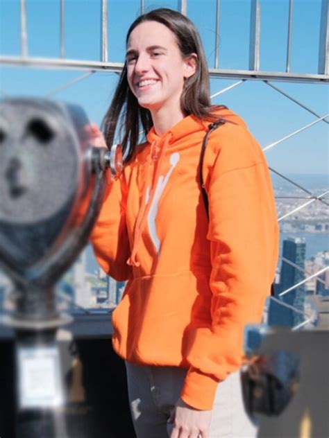 Caitlin Clark Orange Hoodie The California Outfits