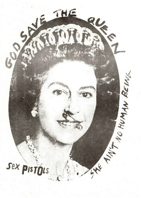 Sex Pistols 1977 God Save The Queen Promotional Handbill Art By Jamie Reid