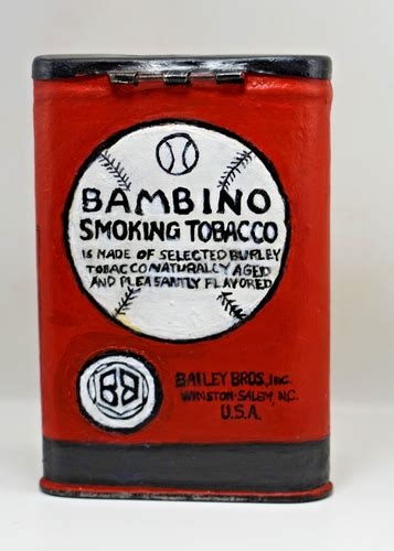 Bambino Smoking Tobacco Tin 1920 1930 Babe Ruth Restored Hand Painted