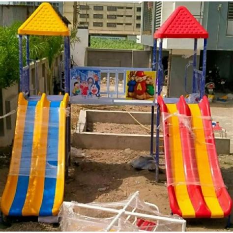 Fibreglass Straight Double Playground Slide At Rs 120000 In Ahmedabad