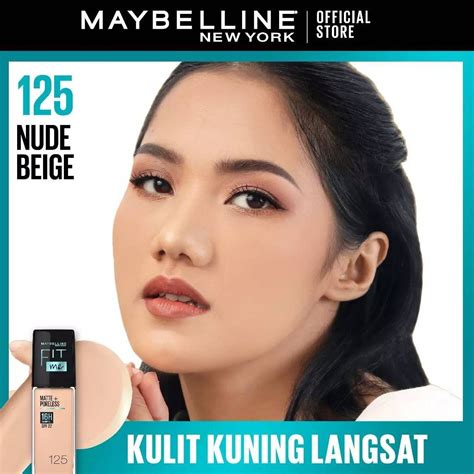 Nude Beige Maybelline Fit Me Matte Poreless Liquid Foundation Make Up Ml Kesehatan