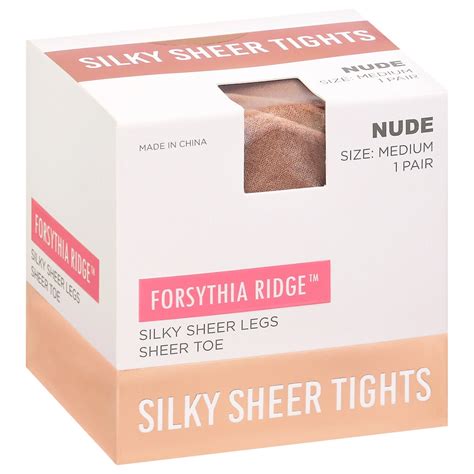 Forsythia Ridge Medium Nude Silky Sheer Tights Ea Ct Shipt
