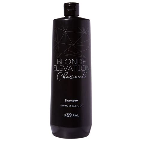 Kaaral ААА Черный угольный тонирующий шампунь для волос BLONDE