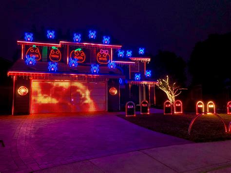 Tracy Home Hosts Epic Halloween Light Show Set to Metallica