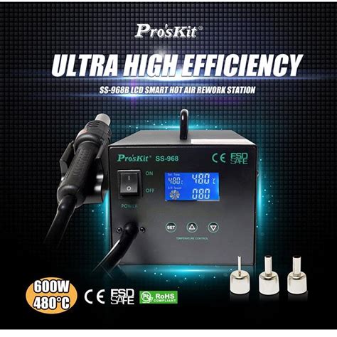 Proskit Ss B Lcd Smart Hot Air Rework Station Shopee Malaysia