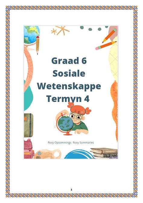 Sosiale Wetenskappe Graad Termyn Teacha