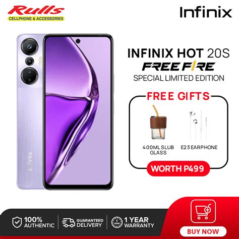 Infinix Hot S FREE FIRE EDITION Smartphone GB GB Helio G Processor Shopee Philippines
