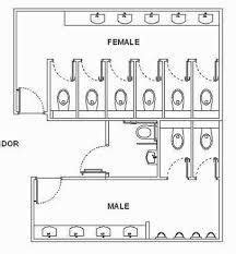 School Bathrooms Architecture Dimensions