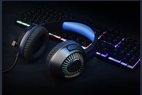 Ovleng Gt Rgb Led Gaming Headset With Microphone Volume Control