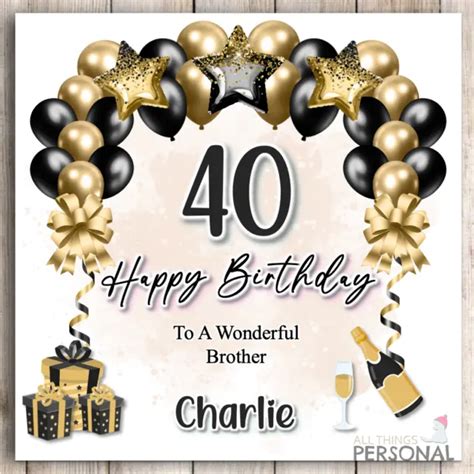 60TH 50TH 40TH 30 Personalised Birthday Card Son Grandson Friend Nephew