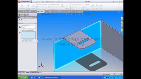 Solidworks Sheet Metal Edge Flange Youtube