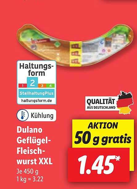 Dulano Gefl Gel Fleisch Wurst Xxl Angebot Bei Lidl